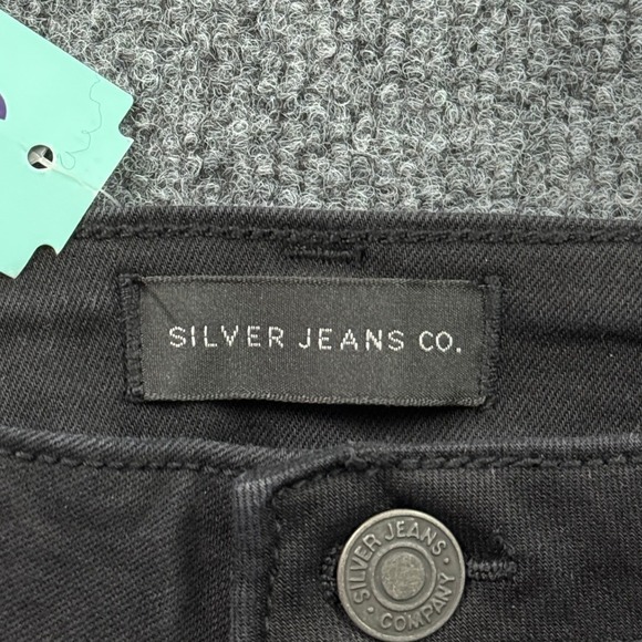 Silver Jeans Co Suki Slim Bootcut Jeans Womens W31 L31 Black Mid Rise Curvy Fit - Picture 5 of 15